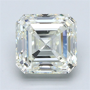 Picture of Natural Diamond 3.53 Carats, Asscher with  Cut, K Color, VS2 Clarity and Certified by GIA