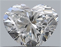Natural Diamond 0.31 Carats, Heart with  Cut, F Color, VVS1 Clarity and Certified by GIA