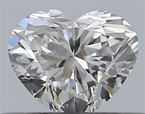 Picture of Natural Diamond 0.31 Carats, Heart with  Cut, F Color, VVS1 Clarity and Certified by GIA