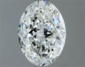 Picture of Natural Diamond 1.30 Carats, Oval with  Cut, H Color, VS2 Clarity and Certified by GIA