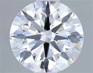 Picture of Lab Grown Diamond 1.01 Carats, Round with Ideal Cut, D Color, VVS1 Clarity and Certified by IGI