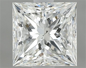 Picture of Natural Diamond 1.13 Carats, Princess with  Cut, H Color, SI1 Clarity and Certified by GIA