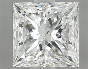 Picture of Natural Diamond 1.13 Carats, Princess with  Cut, H Color, SI1 Clarity and Certified by GIA