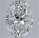 Natural Diamond 3.01 Carats, Oval with  Cut, G Color, SI1 Clarity and Certified by GIA