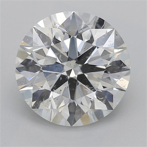 Picture of Natural Diamond 2.51 Carats, Round with Excellent Cut, H Color, SI2 Clarity and Certified by GIA