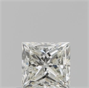 Diamante Natural 0.59 quilates, Princesa , Color K, claridad VVS1 y certificado GIA