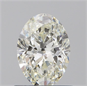 Diamante Natural 0.72 quilates, Ovalado , Color J, claridad VVS2 y certificado GIA
