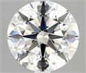 Natural Diamond 2.26 Carats, Round with Excellent Cut, J Color, VS1 Clarity and Certified by IGI