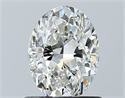 Natural Diamond 0.90 Carats, Oval with  Cut, G Color, VVS2 Clarity and Certified by GIA