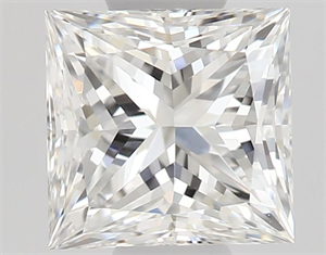 Picture of Natural Diamond 0.50 Carats, Princess with  Cut, F Color, VVS1 Clarity and Certified by GIA