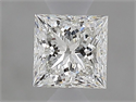 Diamante Natural 0.53 quilates, Princesa , Color F, claridad VVS2 y certificado IGI