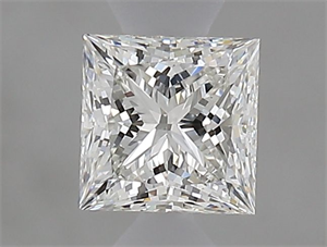 Foto Diamante Natural 0.53 quilates, Princesa , Color F, claridad VVS2 y certificado IGI de
