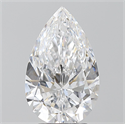 Natural Diamond 3.03 Carats, Pear with  Cut, D Color, SI1 Clarity and Certified by GIA