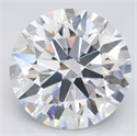 Lab Grown Diamond 3.20 Carats, Round with Ideal Cut, D Color, IF Clarity and Certified by IGI