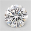Lab Grown Diamond 2.86 Carats, Round with Excellent Cut, D Color, VS1 Clarity and Certified by GIA