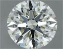 Natural Diamond 0.70 Carats, Round with Excellent Cut, J Color, VVS2 Clarity and Certified by IGI