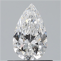 Diamante Natural 0.50 quilates, De pera , Color D, claridad VVS2 y certificado GIA