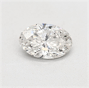 Natural Diamond 1.50 Carats, Oval with  Cut, I Color, SI2 Clarity and Certified by GIA