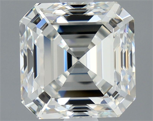 Picture of Natural Diamond 2.00 Carats, Asscher with  Cut, I Color, VVS2 Clarity and Certified by GIA