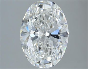 Picture of Natural Diamond 3.90 Carats, Oval with  Cut, E Color, SI2 Clarity and Certified by GIA