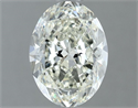 Natural Diamond 1.30 Carats, Oval with  Cut, J Color, VS2 Clarity and Certified by IGI