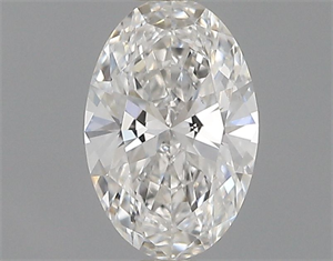 Picture of Natural Diamond 0.40 Carats, Oval with  Cut, F Color, SI1 Clarity and Certified by GIA