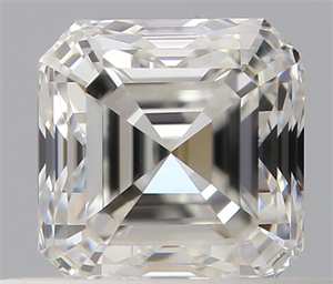 Picture of Natural Diamond 0.50 Carats, Asscher with  Cut, H Color, VS1 Clarity and Certified by GIA