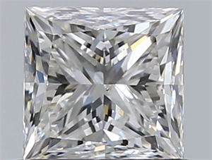 Picture of Natural Diamond 0.70 Carats, Princess with  Cut, F Color, VS2 Clarity and Certified by GIA