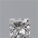 Natural Diamond 0.50 Carats, Princess with  Cut, F Color, SI1 Clarity and Certified by GIA