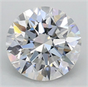 Lab Grown Diamond 1.04 Carats, Round with Ideal Cut, D Color, VVS2 Clarity and Certified by IGI