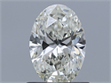 Natural Diamond 0.81 Carats, Oval with  Cut, J Color, VS2 Clarity and Certified by GIA