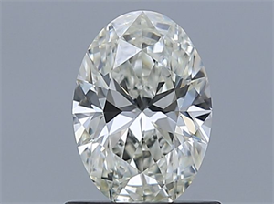 Picture of Natural Diamond 0.81 Carats, Oval with  Cut, J Color, VS2 Clarity and Certified by GIA