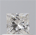Diamante Natural 0.40 quilates, Princesa , Color G, claridad VVS2 y certificado GIA