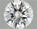 Lab Grown Diamond 2.02 Carats, Round with Ideal Cut, D Color, VS2 Clarity and Certified by IGI