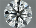 Natural Diamond 0.70 Carats, Round with Very Good Cut, N Color, SI1 Clarity and Certified by GIA