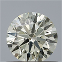 Natural Diamond 0.53 Carats, Round with Excellent Cut, L Color, VS2 Clarity and Certified by IGI