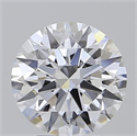 Lab Grown Diamond 3.01 Carats, Round with Ideal Cut, D Color, IF Clarity and Certified by IGI