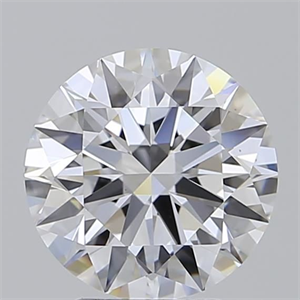 Picture of Lab Grown Diamond 3.01 Carats, Round with Ideal Cut, D Color, IF Clarity and Certified by IGI