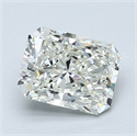 Natural Diamond 1.50 Carats, Radiant with  Cut, J Color, VVS1 Clarity and Certified by GIA