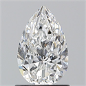 Natural Diamond 1.01 Carats, Pear with  Cut, E Color, VVS2 Clarity and Certified by GIA