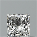 Natural Diamond 0.41 Carats, Princess with  Cut, F Color, VS1 Clarity and Certified by GIA