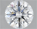 Lab Grown Diamond 1.53 Carats, Round with Ideal Cut, D Color, IF Clarity and Certified by IGI
