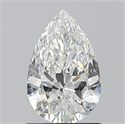 Natural Diamond 1.01 Carats, Pear with  Cut, F Color, SI2 Clarity and Certified by GIA