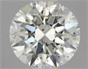 Diamante Natural 0.60 quilates, Redondo , Color L, claridad SI1 y certificado GIA