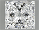 Natural Diamond 0.50 Carats, Princess with  Cut, D Color, SI1 Clarity and Certified by GIA