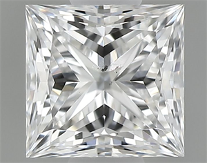 Picture of Natural Diamond 0.50 Carats, Princess with  Cut, D Color, SI1 Clarity and Certified by GIA