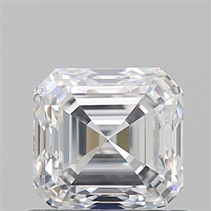 Picture of Natural Diamond 0.90 Carats, Asscher with  Cut, D Color, VVS1 Clarity and Certified by GIA