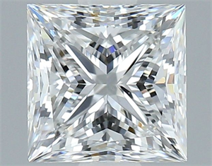 Foto Diamante Natural 1.30 quilates, Princesa , Color E, claridad VS1 y certificado GIA de