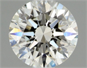 Diamante Natural 0.52 quilates, Redondo , Color J, claridad IF y certificado GIA