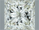 Natural Diamond 3.55 Carats, Princess with  Cut, J Color, VS2 Clarity and Certified by IGI
